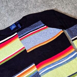 J.H. Collectibles Sweater Size 2 Colorful Knit Pullover Vintage‎ Retro Casual